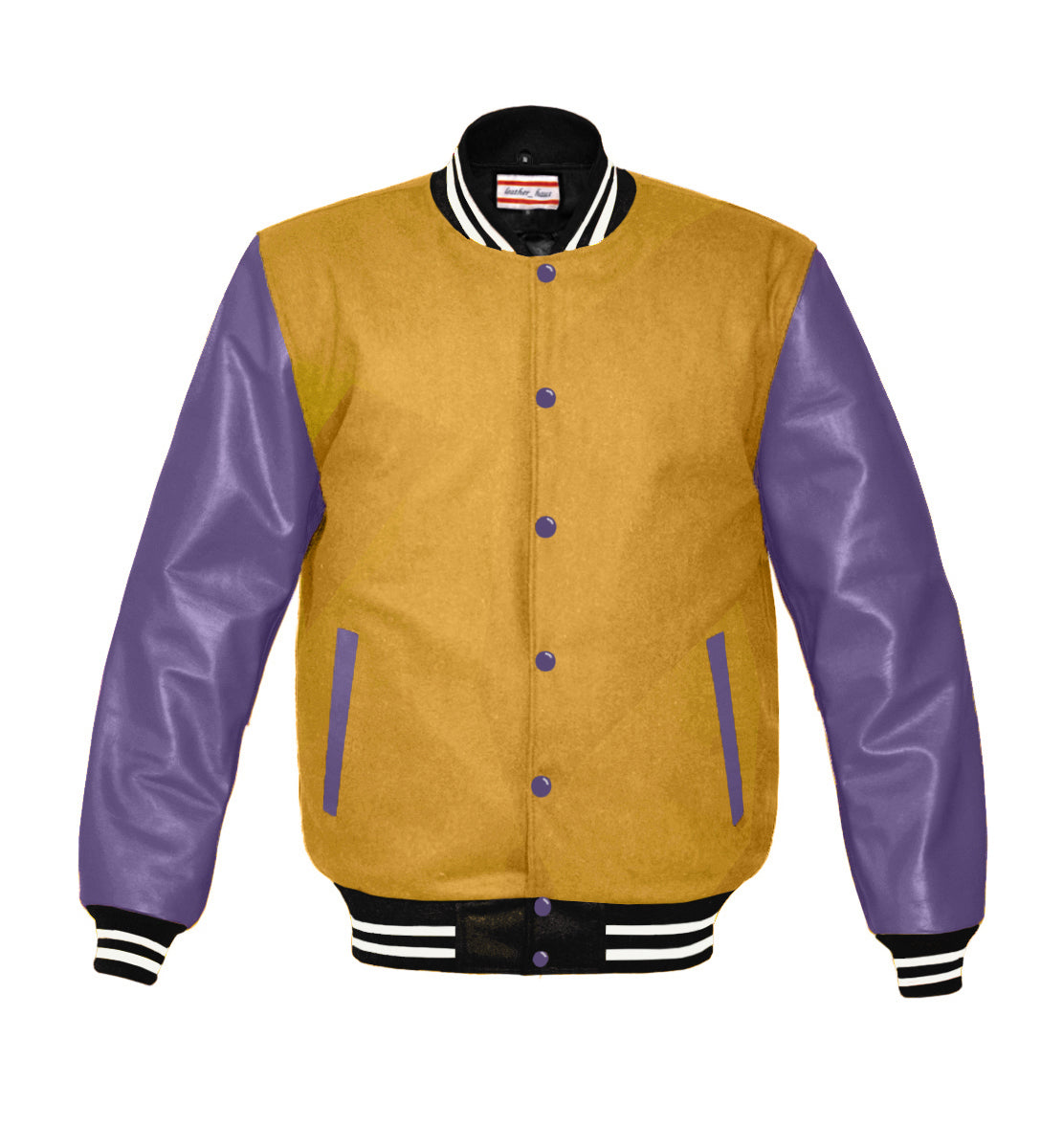 Purple & Yellow Varsity Jacket 