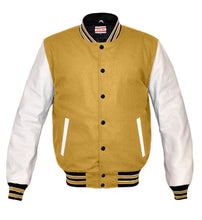 Load image into Gallery viewer, Superb Genuine White Leather Sleeve Letterman College Varsity Men Wool Jackets #WSL-BWSTR-BB