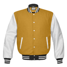 Load image into Gallery viewer, Superb Genuine White Leather Sleeve Letterman College Varsity Kid Wool Jackets #WSL-WSTR-BBand