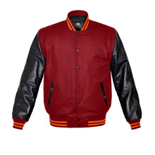 Load image into Gallery viewer, Original American Varsity Real Leather Letterman College Baseball Women Wool Jackets #BSL-ORSTR-BB
