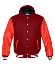 Load image into Gallery viewer, Superb Red Leather Sleeve Original American Varsity Letterman College Baseball Men Wool Jackets #RSL-WSTR-WB-H