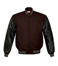 Load image into Gallery viewer, Original American Varsity Real Leather Letterman College Baseball Kid Wool Jackets #BSL-GYSTR-BB