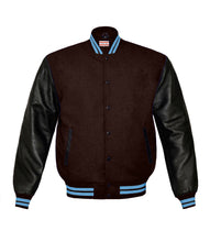 Load image into Gallery viewer, Original American Varsity Real Leather Letterman College Baseball Kid Wool Jackets #BSL-LBLSTR-BB