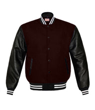 Load image into Gallery viewer, Original American Varsity Real Leather Letterman College Baseball Women Wool Jackets #BSL-WSTR-BB-BBAND
