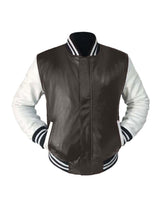 Load image into Gallery viewer, Genuine White Leather Original American Varsity Letterman College Baseball Men Leather Jackets #WSL-WSTR-LE