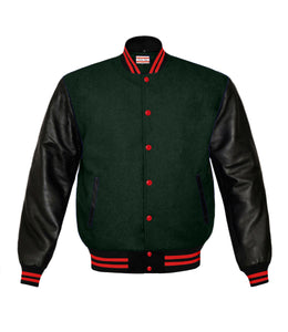 Original American Varsity Real Leather Letterman College Baseball Men Wool Jackets #BSL-RSTR-RB-BBAND