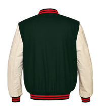 Load image into Gallery viewer, Superb Genuine Cream Leather Sleeve Letterman College Varsity Men Wool Jackets #CRSL-RSTR-RB