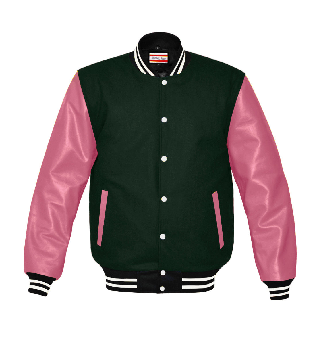 Original American Varsity Real Pink Leather Letterman