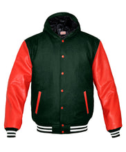 Load image into Gallery viewer, Superb Red Leather Sleeve Original American Varsity Letterman College Baseball Kid Wool Jackets #RSL-WSTR-RB-H