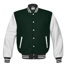 Load image into Gallery viewer, Superb Genuine White Leather Sleeve Letterman College Varsity Men Wool Jackets #WSL-WSTR-BBAND