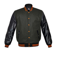 Load image into Gallery viewer, Original American Varsity Real Leather Letterman College Baseball Kid Wool Jackets #BSL-ORSTR-OB-Bband