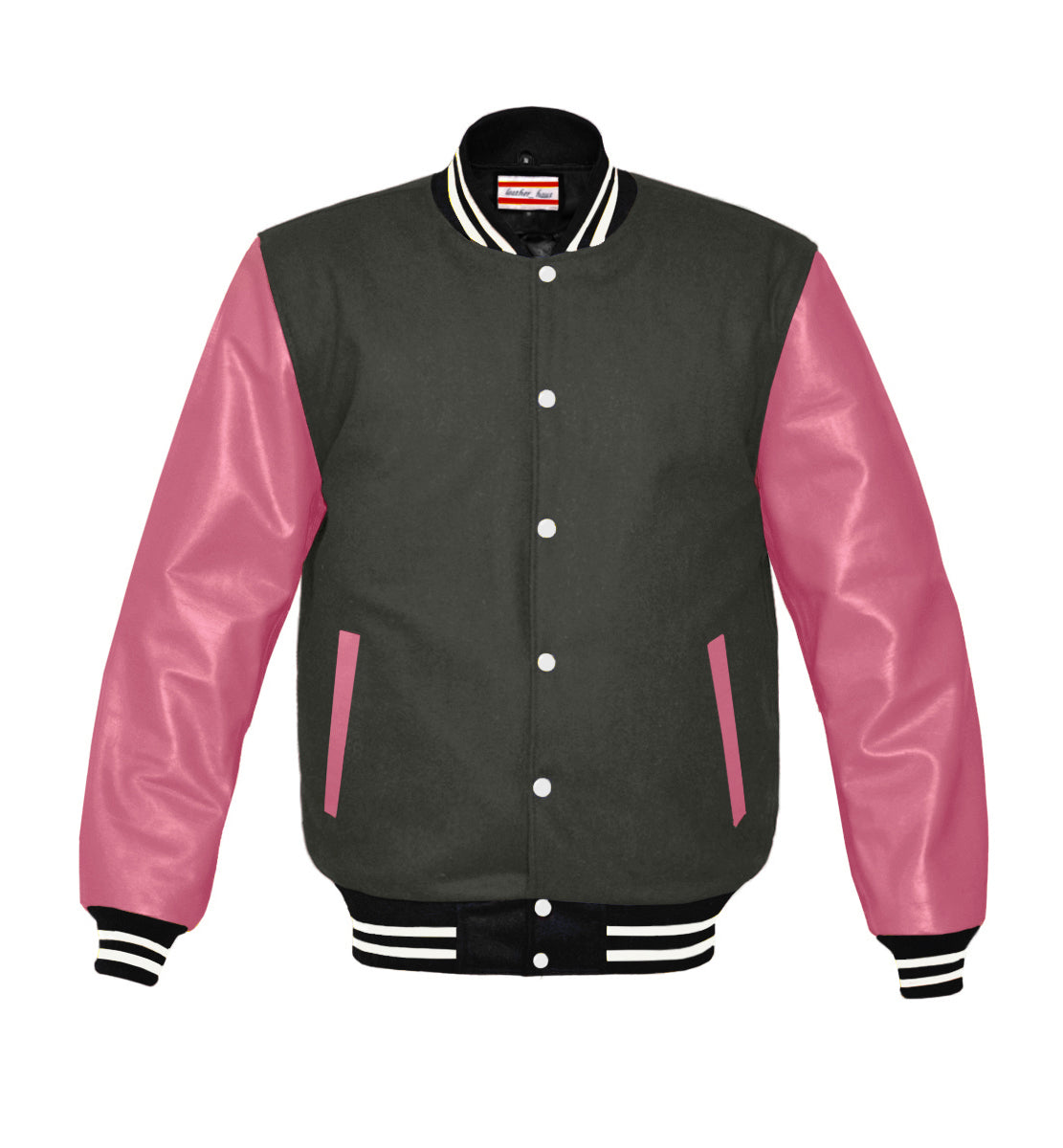 Original American Varsity Real Pink Leather Letterman