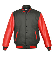 Load image into Gallery viewer, Original American Varsity Real Red Leather Letterman College Baseball Kid Wool Jackets #RSL-RSTR-BB