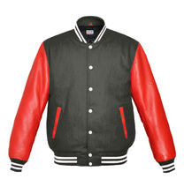 Load image into Gallery viewer, Original American Varsity Real Red Leather Letterman College Baseball Men Wool Jackets #RSL-WSTR-WB