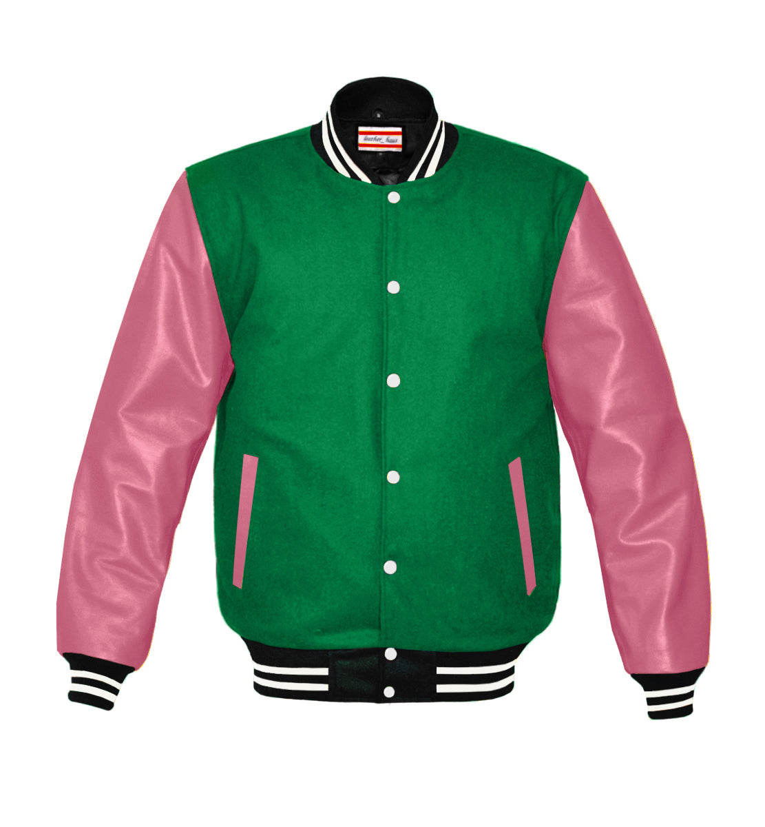 Original American Varsity Real Pink Leather Letterman