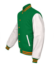 Load image into Gallery viewer, Superb Genuine White Leather Sleeve Letterman College Varsity Kid Wool Jackets #WSL-ORSTR-OB