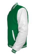 Load image into Gallery viewer, Original American Varsity White Leather Sleeve Letterman College Baseball Kid Wool Jackets #WSL-WSTR-BZ