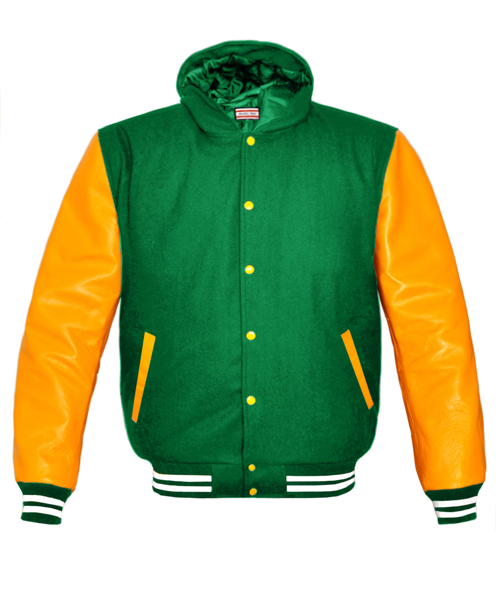 Leather-Haus Kid Yellow Leather Sleeve Varsity – ps8-store