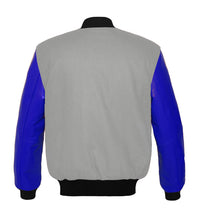 Load image into Gallery viewer, Original American Varsity Real Blue Leather Letterman College Baseball Men Wool Jackets #BLSL-BLB-BBand