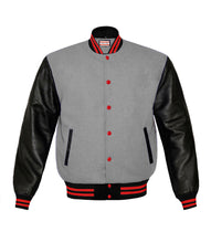 Load image into Gallery viewer, Original American Varsity Real Leather Letterman College Baseball Women Wool Jackets #BSL-RSTR-RB-BBAND