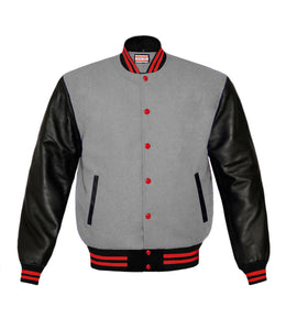 Original American Varsity Real Leather Letterman College Baseball Men Wool Jackets #BSL-RSTR-RB-BBAND