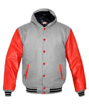 Load image into Gallery viewer, Superb Red Leather Sleeve Original American Varsity Letterman College Baseball Women Wool Jackets #RSL-BSTR-RB-H