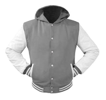 Load image into Gallery viewer, Superb Genuine White Leather Sleeve Letterman College Varsity Men Wool Jackets #WSL-WSTR-WB-H