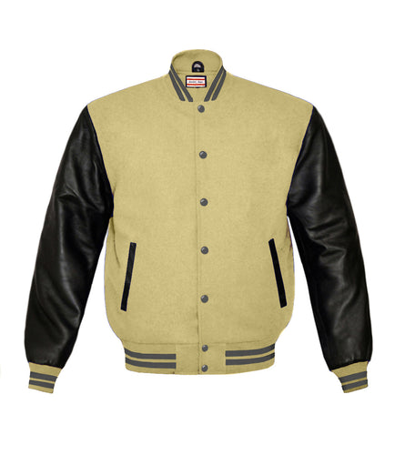 Original American Varsity Real Leather Letterman College Baseball Men Wool Jackets #BSL-GYSTR-GYB
