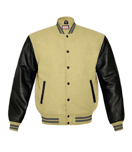 Original American Varsity Real Leather Letterman College Baseball Men Wool Jackets #BSL-GYSTR-BB