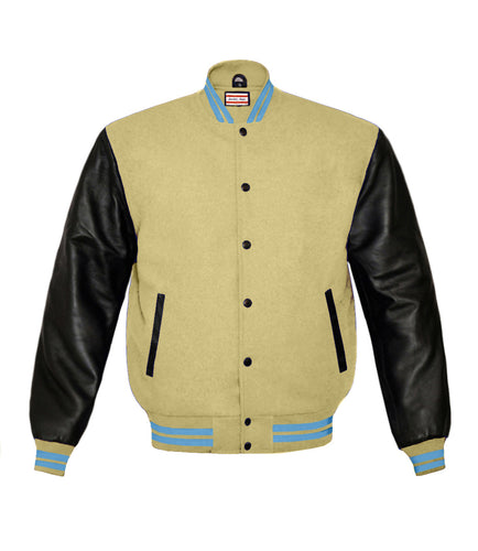 Original American Varsity Real Leather Letterman College Baseball Men Wool Jackets #BSL-LBLSTR-BB