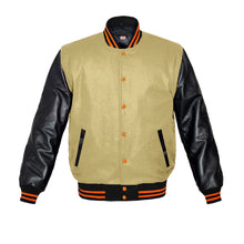 Load image into Gallery viewer, Original American Varsity Real Leather Letterman College Baseball Kid Wool Jackets #BSL-ORSTR-OB-Bband