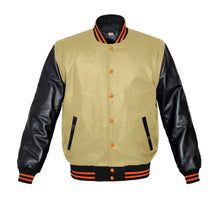 Load image into Gallery viewer, Original American Varsity Real Leather Letterman College Baseball Women Wool Jackets #BSL-ORSTR-OB-Bband