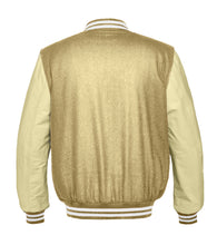 Load image into Gallery viewer, Superb Genuine Cream Leather Sleeve Letterman College Varsity Men Wool Jackets #CRSL-WSTR-CB