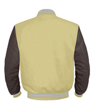 Load image into Gallery viewer, Original American Varsity Dark Brown Leather Sleeve Letterman College Baseball Women Wool Jackets #DBRSL-GYSTR-BZ