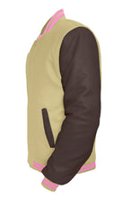 Load image into Gallery viewer, Original American Varsity Dark Brown Leather Sleeve Letterman College Baseball Women Wool Jackets #DBRSL-PKSTR-BZ