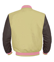 Load image into Gallery viewer, Original American Varsity Dark Brown Leather Sleeve Letterman College Baseball Men Wool Jackets #DBRSL-PKSTR-BZ