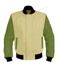 Load image into Gallery viewer, Original American Varsity Green Leather Sleeve Letterman College Baseball Men Wool Jackets #GRSL-BBAND-BZ