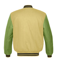 Load image into Gallery viewer, Original American Varsity Green Leather Sleeve Letterman College Baseball Men Wool Jackets #GRSL-BSTR-BB