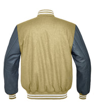 Load image into Gallery viewer, Superb Genuine Grey Leather Sleeve Letterman College Varsity Men Wool Jackets #GYSL-WSTR-GYB