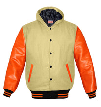 Load image into Gallery viewer, Superb Orange Leather Sleeve Original American Varsity Letterman College Baseball Women Wool Jackets #ORSL-ORSTR-BB-H-BBand