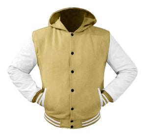 Superb White Leather Sleeve Original American Varsity Letterman College Baseball Kid Wool Jackets #WSL-WSTR-BB-H