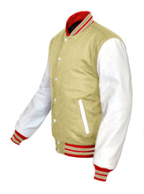 Load image into Gallery viewer, Superb Genuine White Leather Sleeve Letterman College Varsity Men Wool Jackets #WSL-RWSTR-WB
