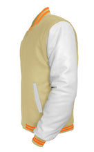 Load image into Gallery viewer, Original American Varsity White Leather Sleeve Letterman College Baseball Men Wool Jackets #WSL-ORSTR-BZ