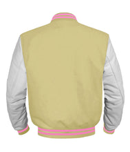 Load image into Gallery viewer, Original American Varsity White Leather Sleeve Letterman College Baseball Men Wool Jackets #WSL-PKSTR-BZ