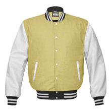 Load image into Gallery viewer, Superb Genuine White Leather Sleeve Letterman College Varsity Men Wool Jackets #WSL-WSTR-BBAND