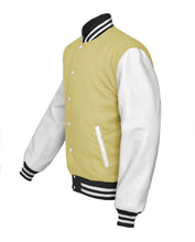 Load image into Gallery viewer, Superb Genuine White Leather Sleeve Letterman College Varsity Men Wool Jackets #WSL-WSTR-BBAND