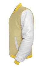 Load image into Gallery viewer, Original American Varsity White Leather Sleeve Letterman College Baseball Women Wool Jackets #WSL-YSTR-BZ