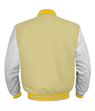 Load image into Gallery viewer, Original American Varsity White Leather Sleeve Letterman College Baseball Men Wool Jackets #WSL-YSTR-BZ