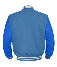 Load image into Gallery viewer, Original American Varsity Blue Leather Sleeve Letterman College Baseball Kid Wool Jackets #BLSL-WSTR-BZ