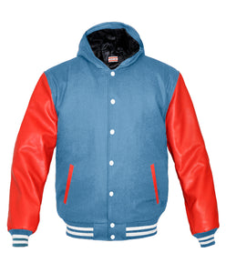 Superb Red Leather Sleeve Original American Varsity Letterman College Baseball Kid Wool Jackets #RSL-WSTR-WB-H